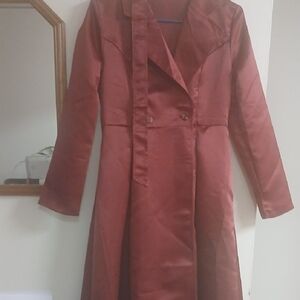 Elegant Women's Satin Coat